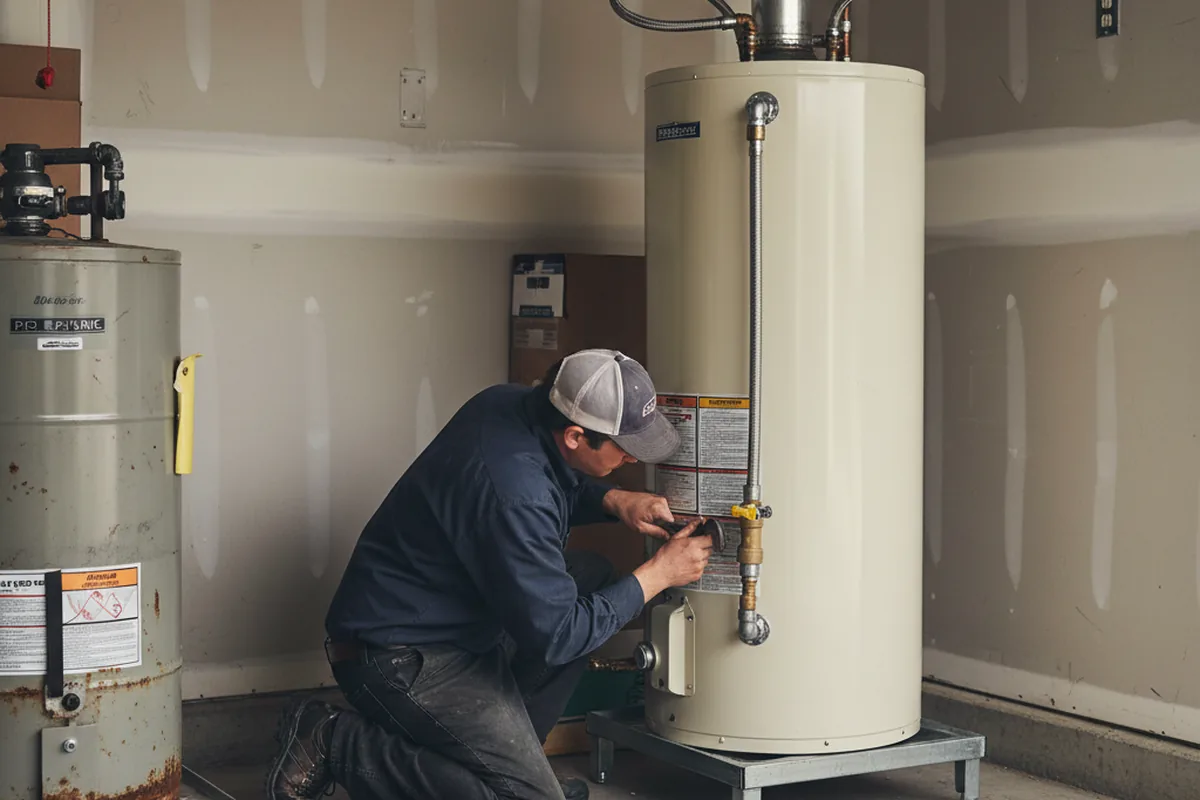 Water heater and shutoff valve replacement in Cochranton